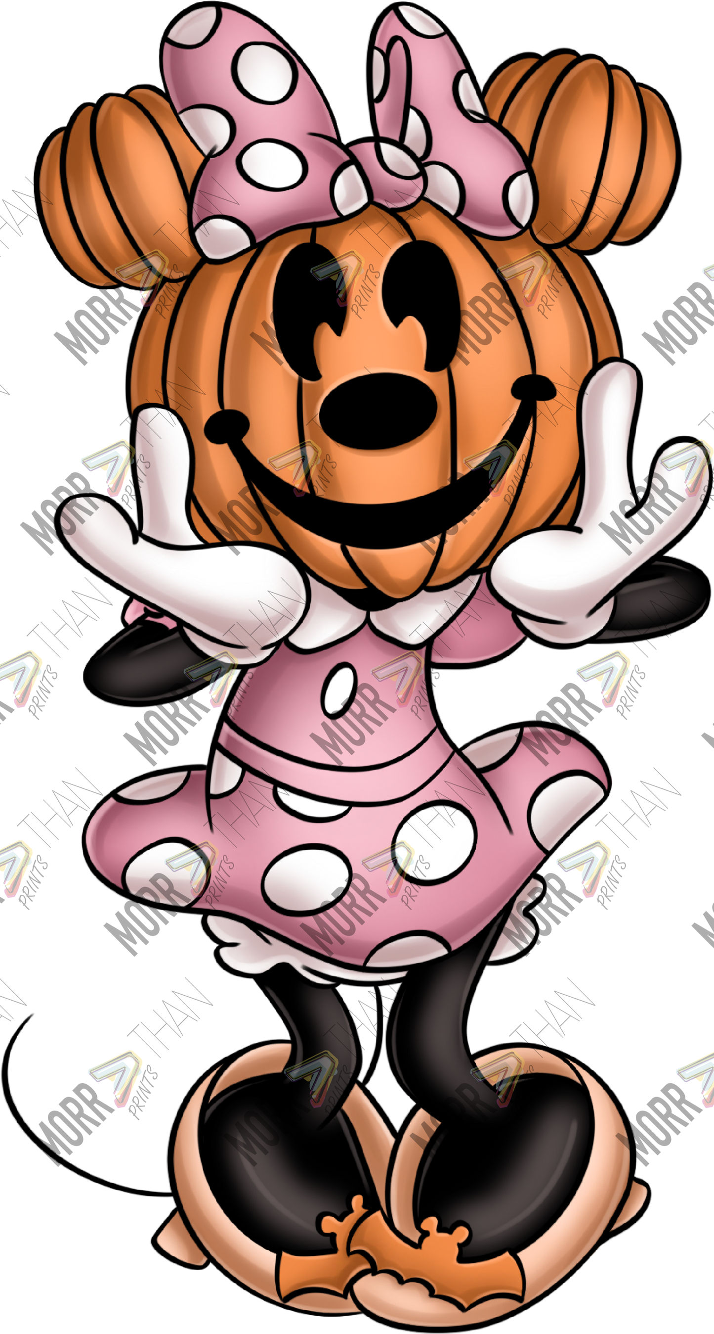 Girl Mouse Pumpkin Head