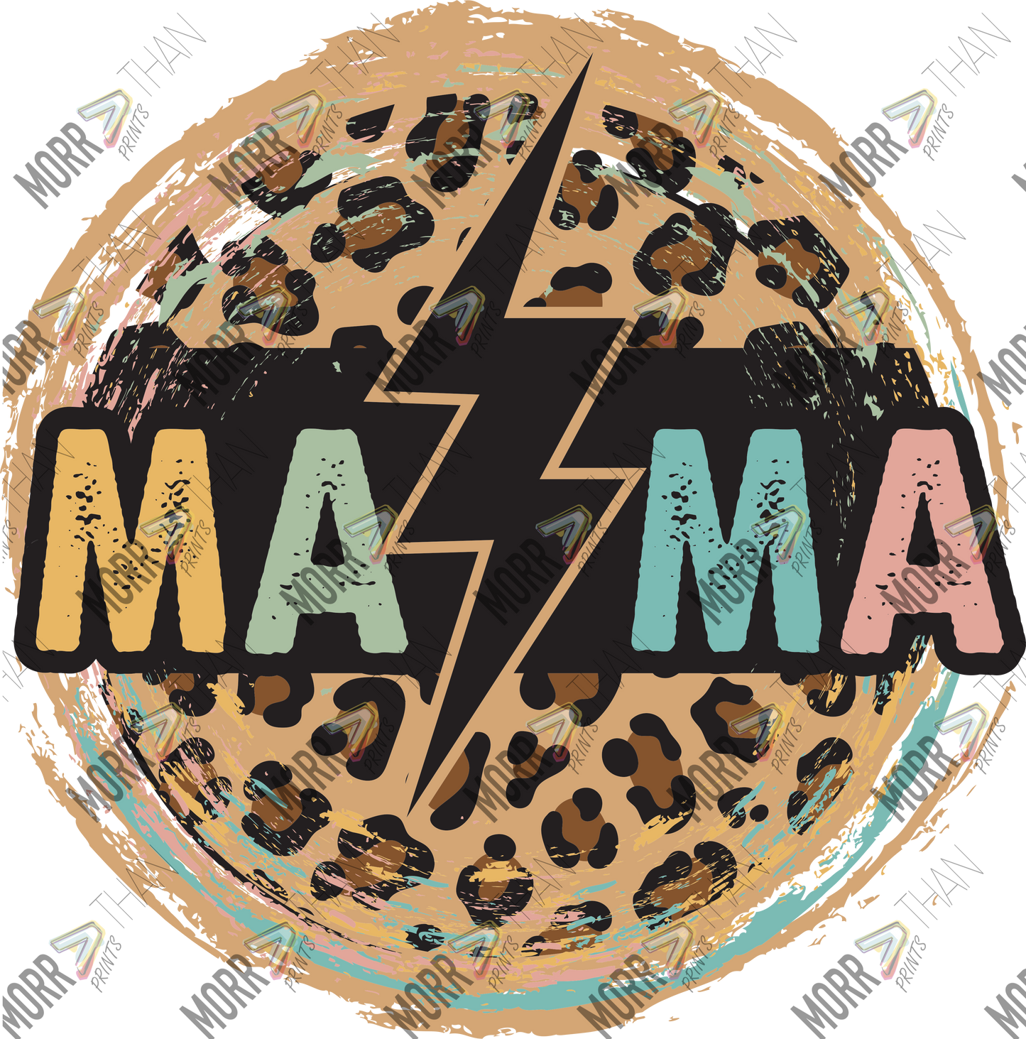 Mama Split Bolt Leopard Circle
