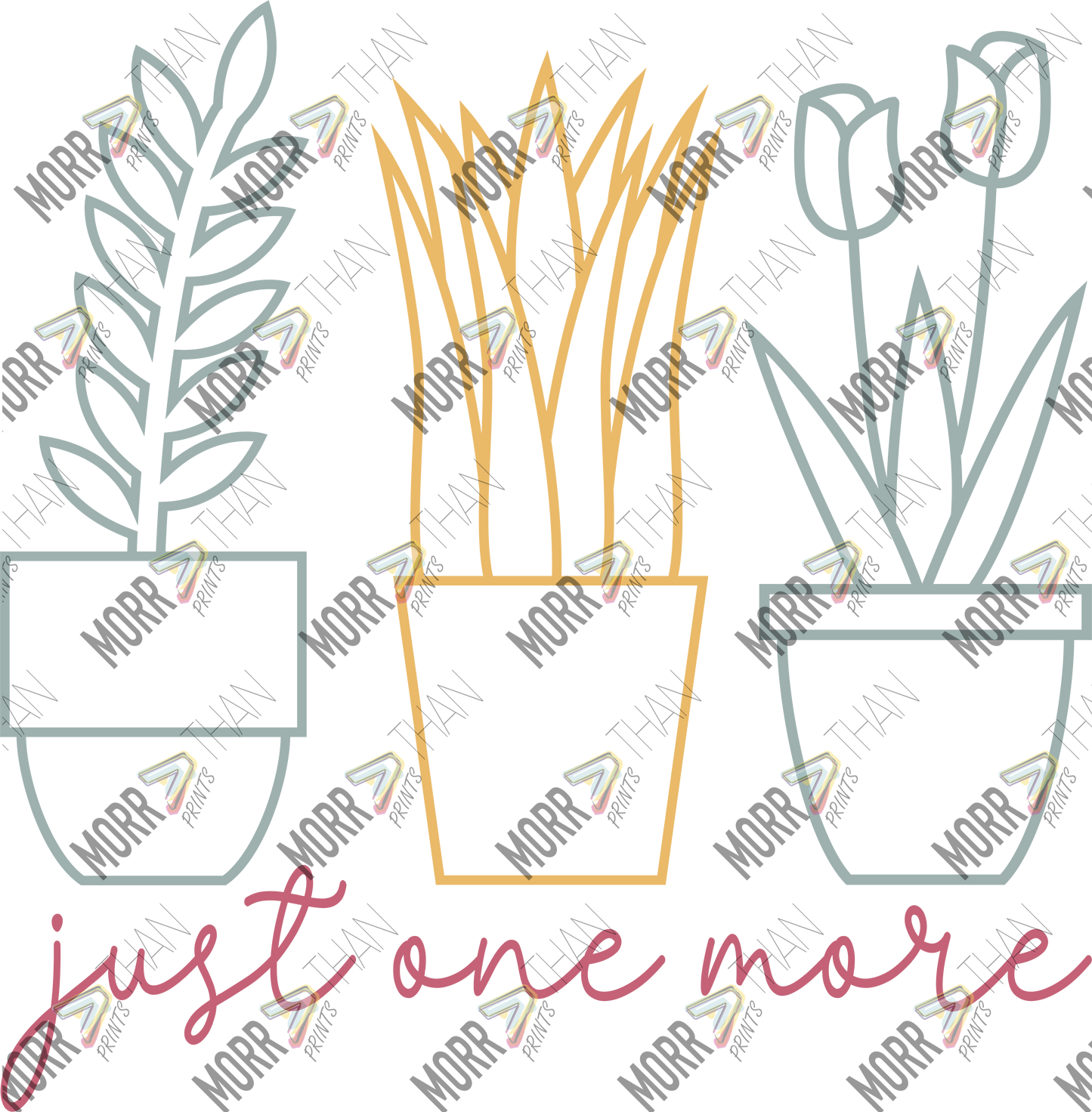 Just One More Plant Outline Simple