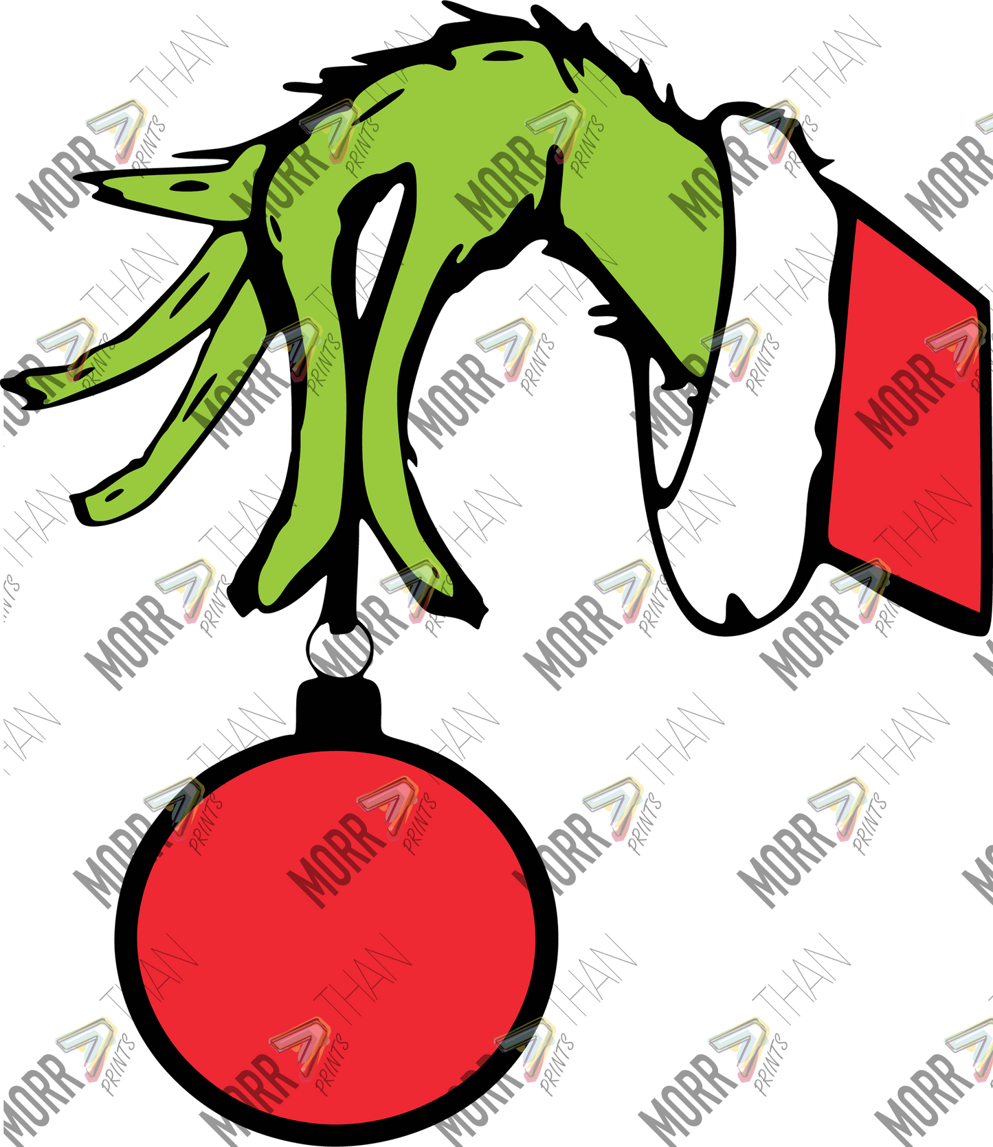 Grinch Hand Holding Ornament