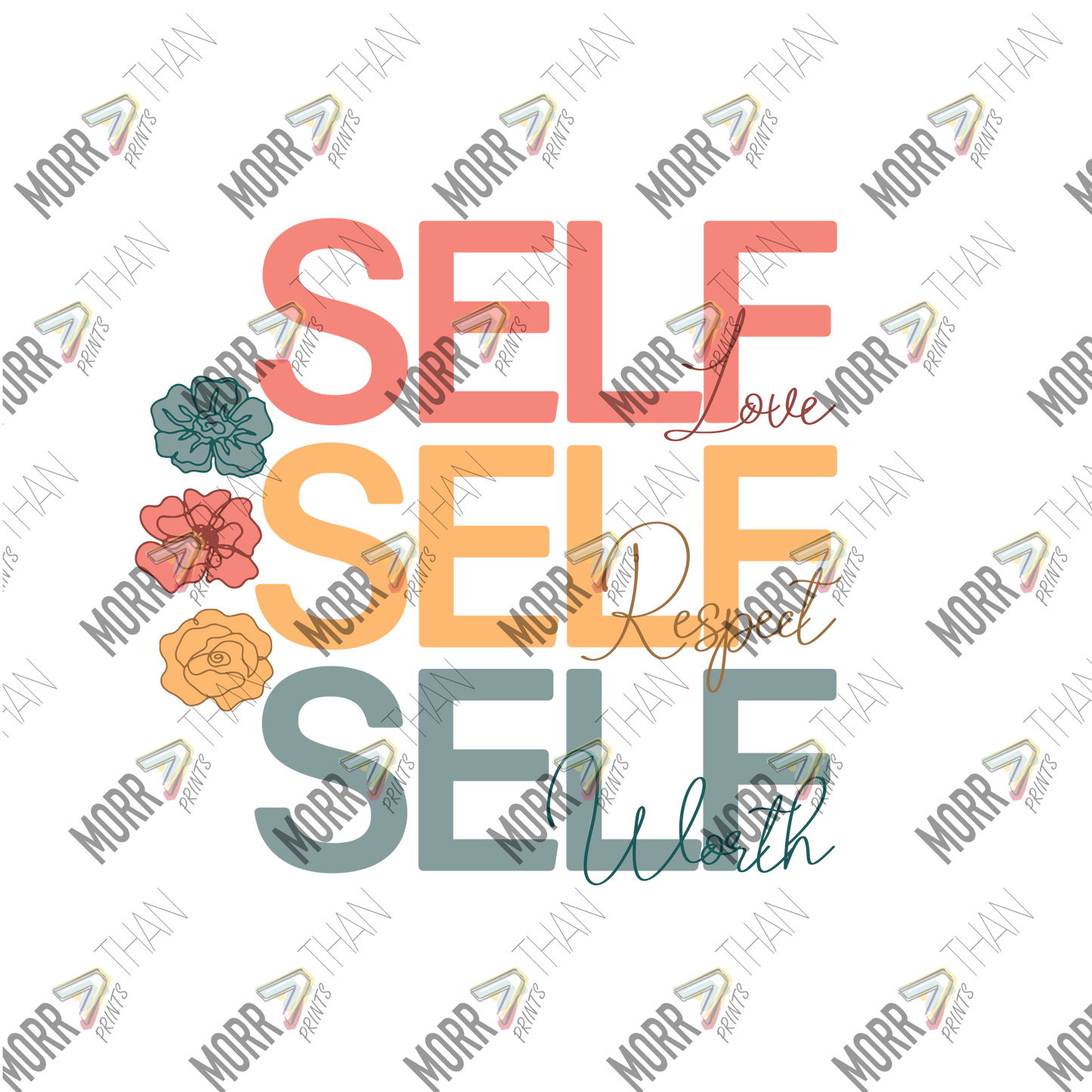 Self Love Respect Worth Stacked