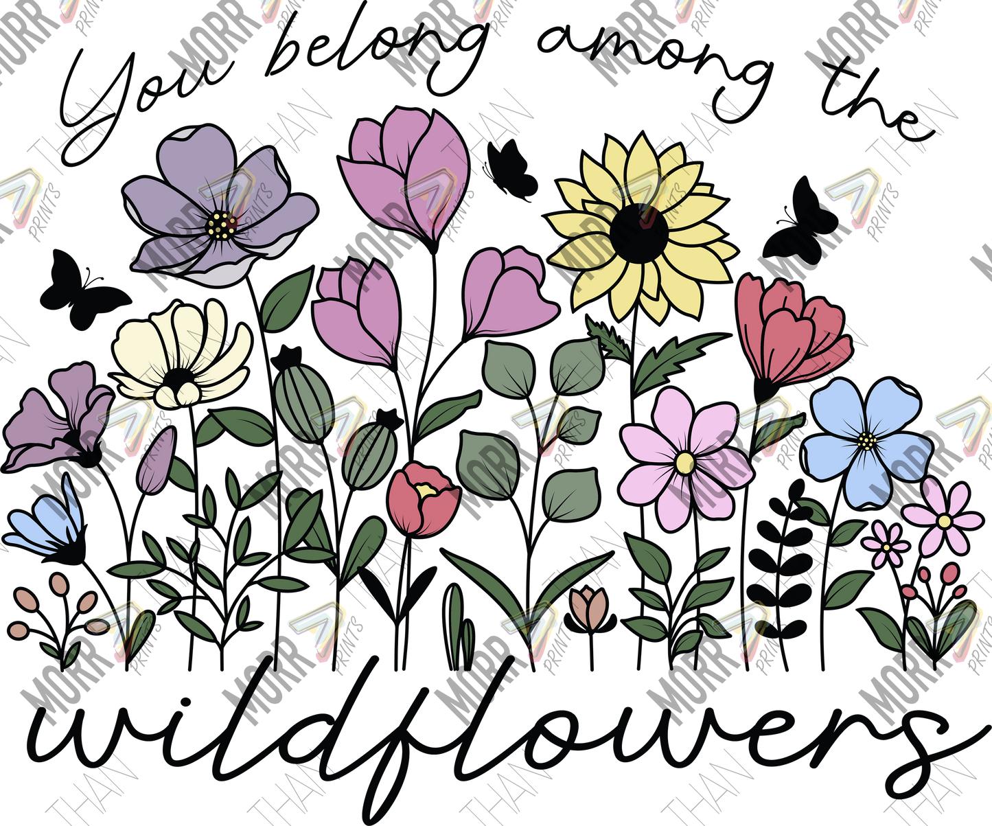 Among the Wildflowers DTF Print