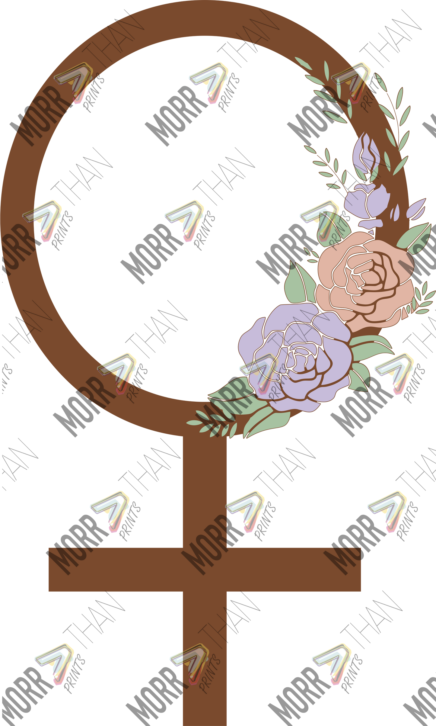 Female Symbol With Roses