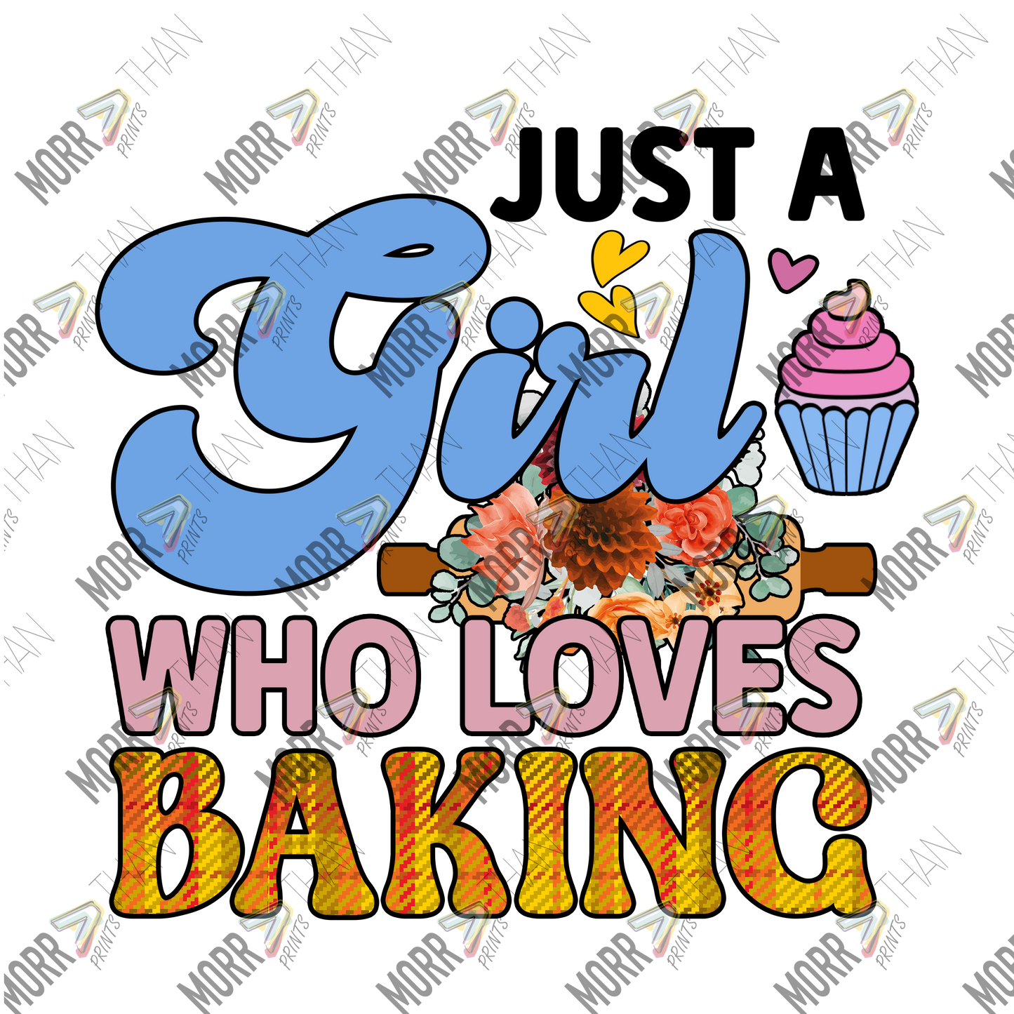 Just A Girl Who Loves Baking Yellow Plaid