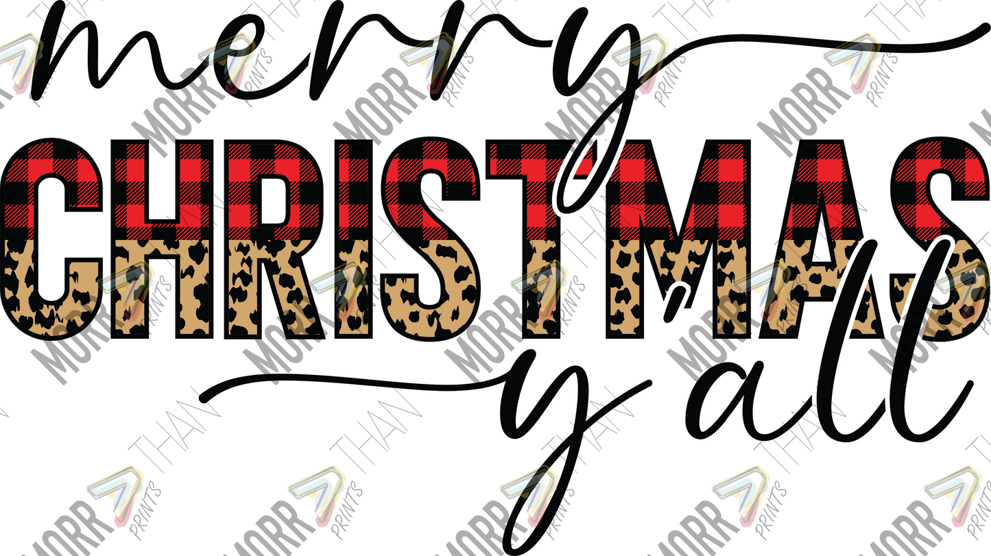 Merry Christmas Yall Split