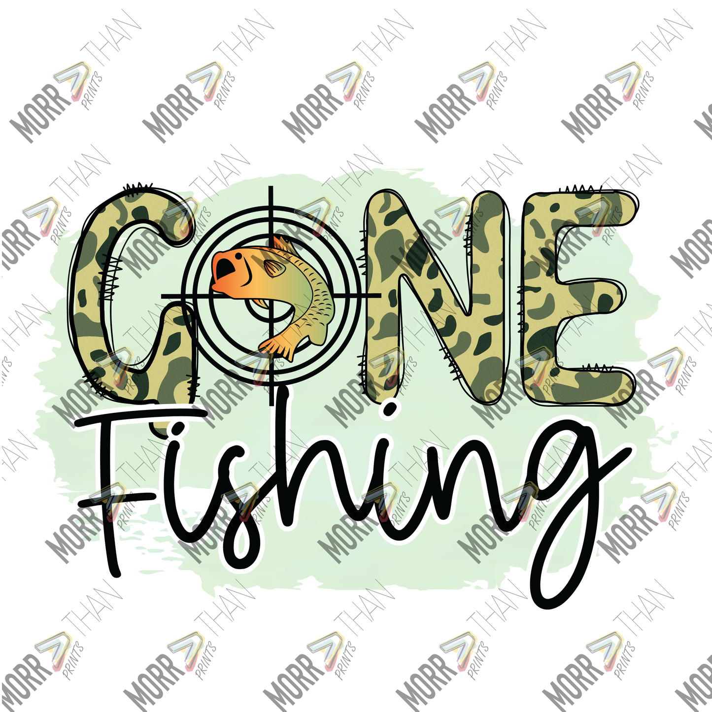 Gone Fishing Camo Target