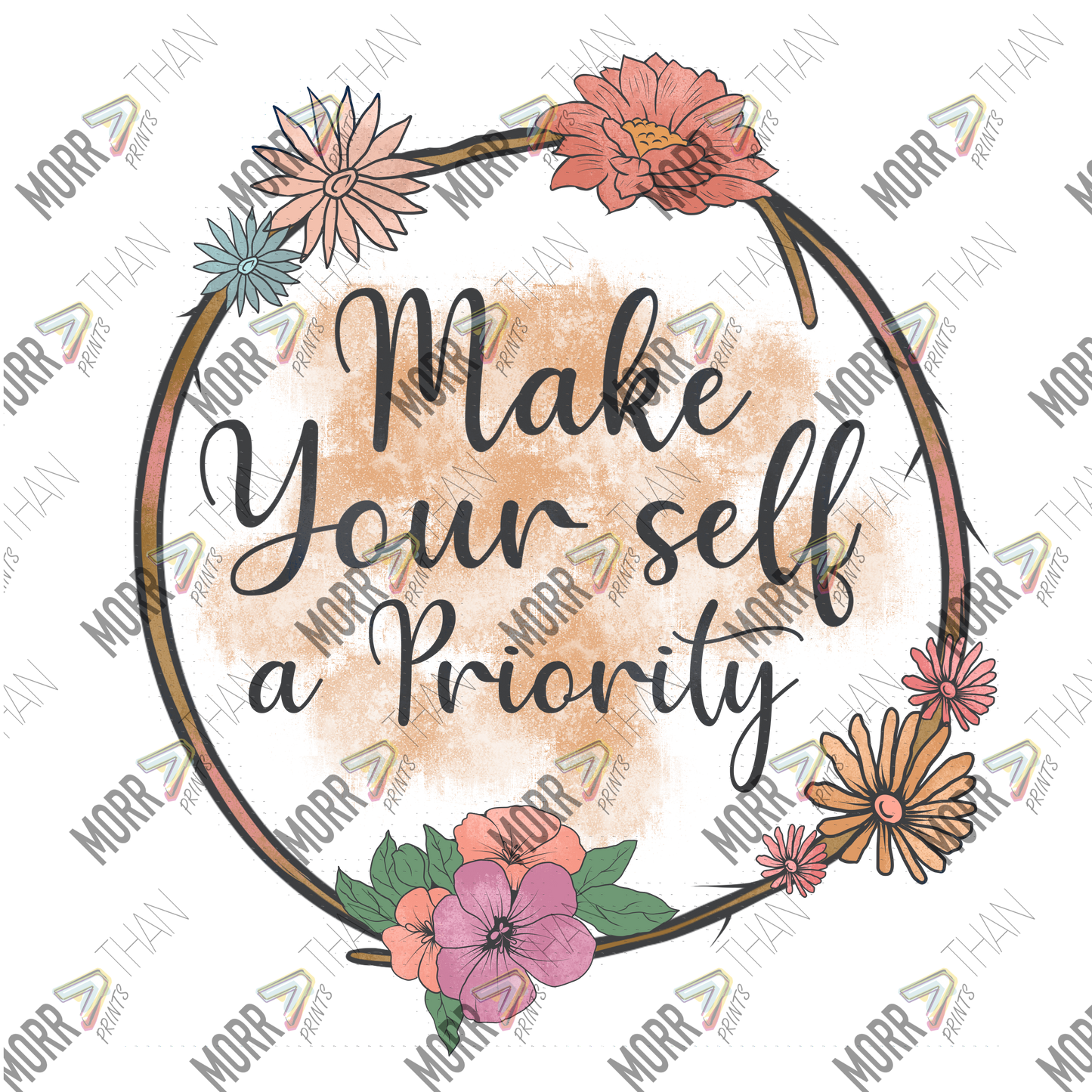 Make Yourself A Priority Circle Frame