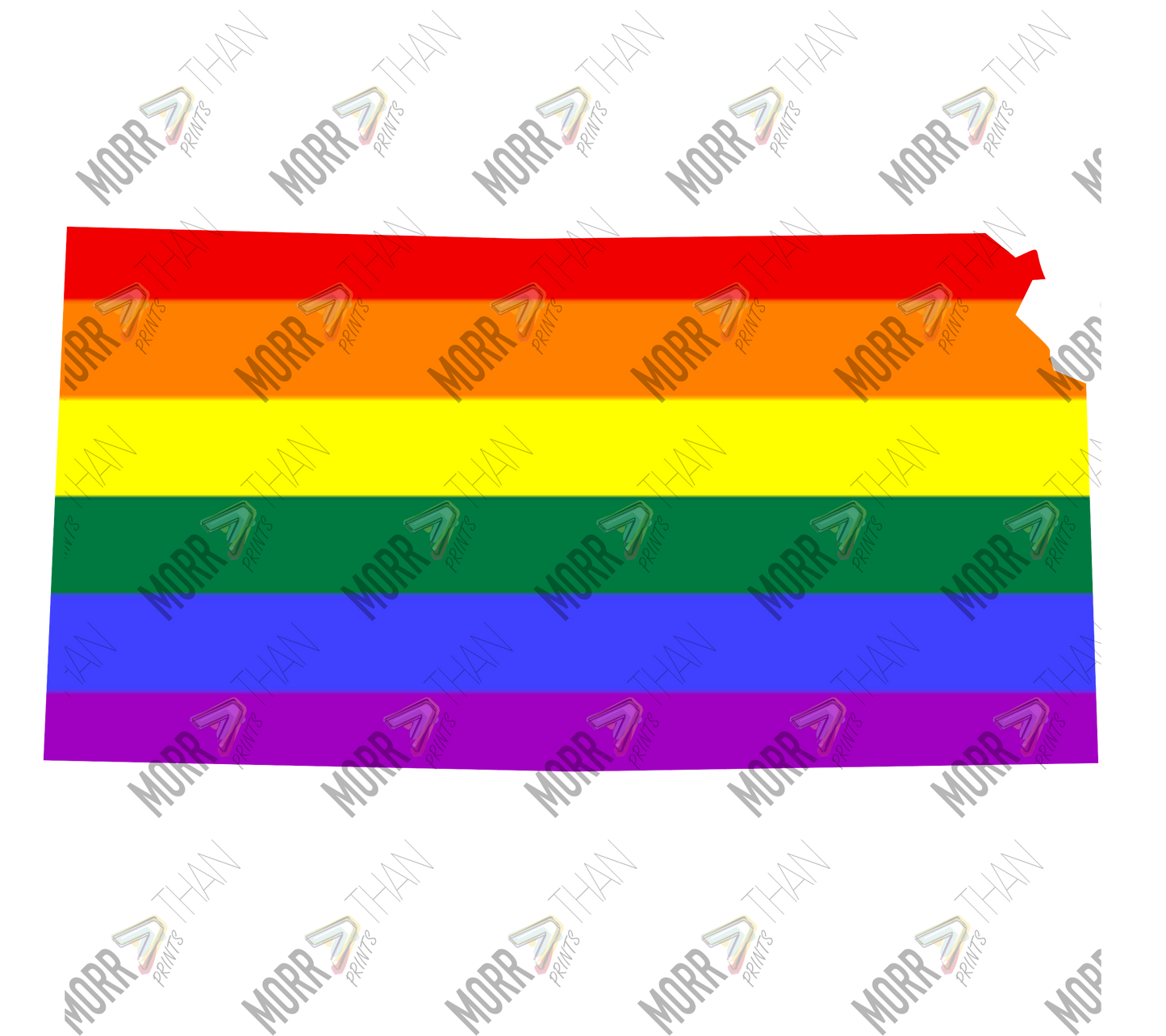 Kansas Pride State Outline