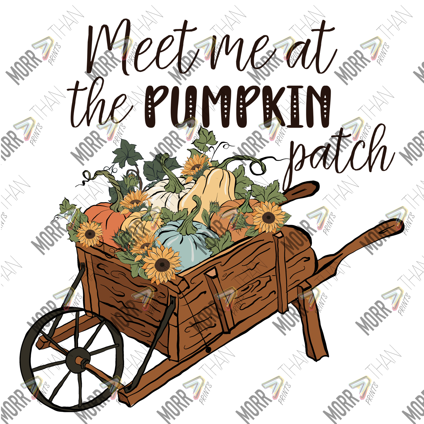 Meet Me At the Pumpkin Patch Wheelbarrow