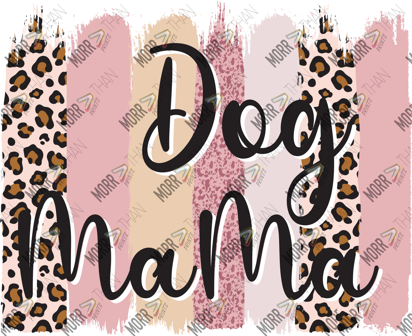 Dog Mama Pink Stripes