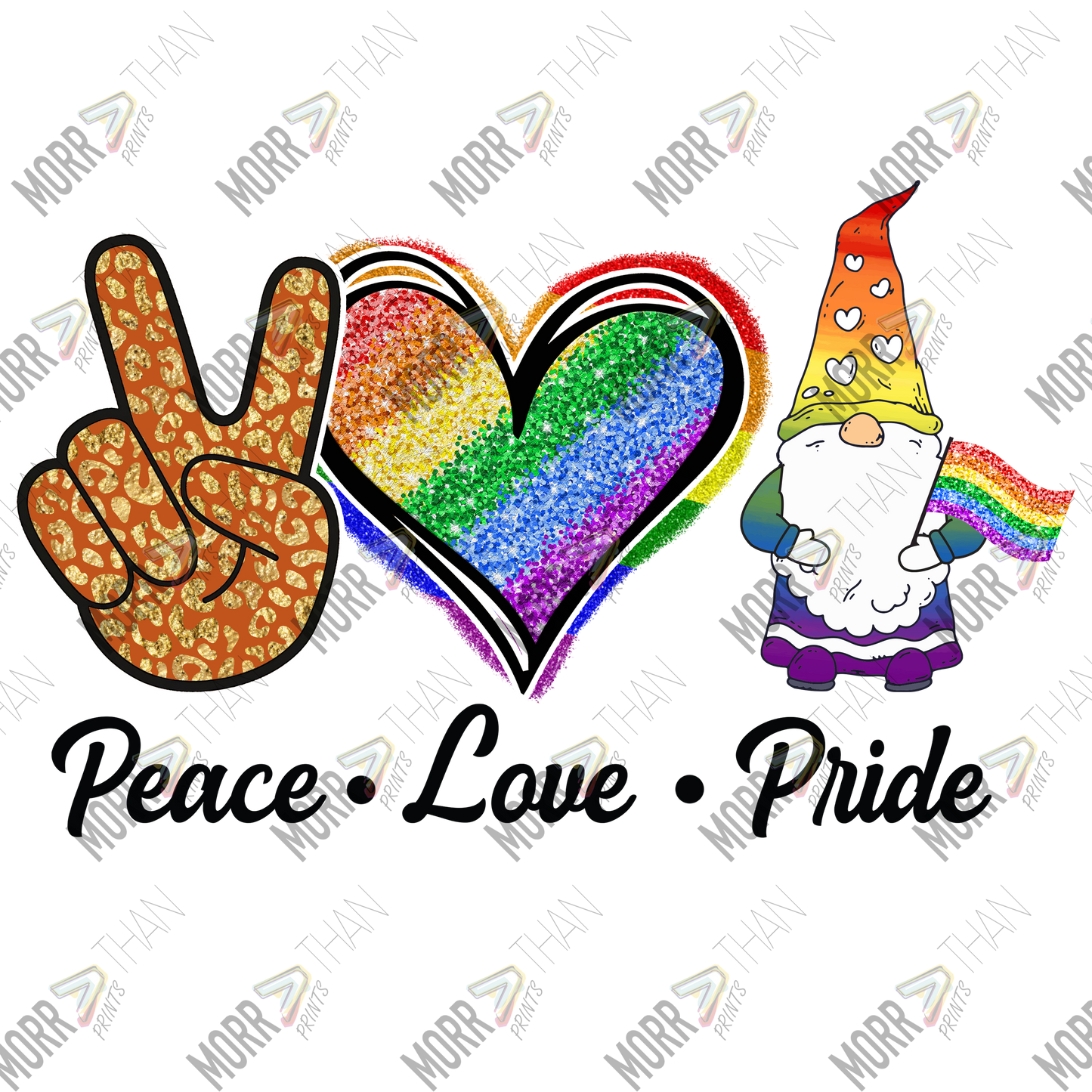 Peace Love and Pride Gnome
