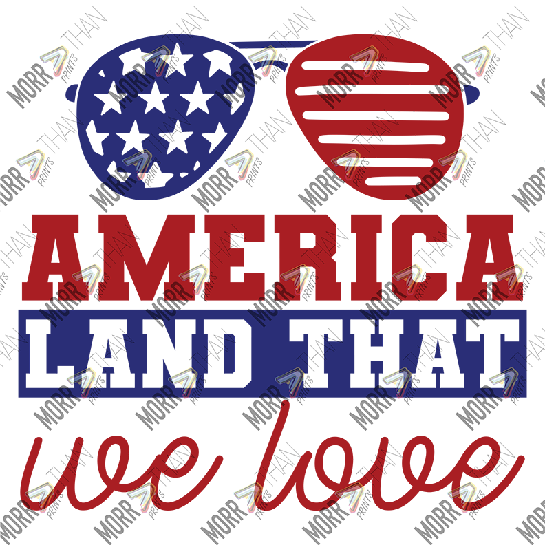 American Land That We Love Glasses