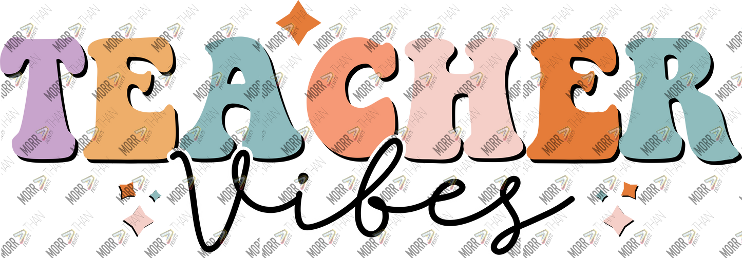 Teacher Vibes Simple Sparkle