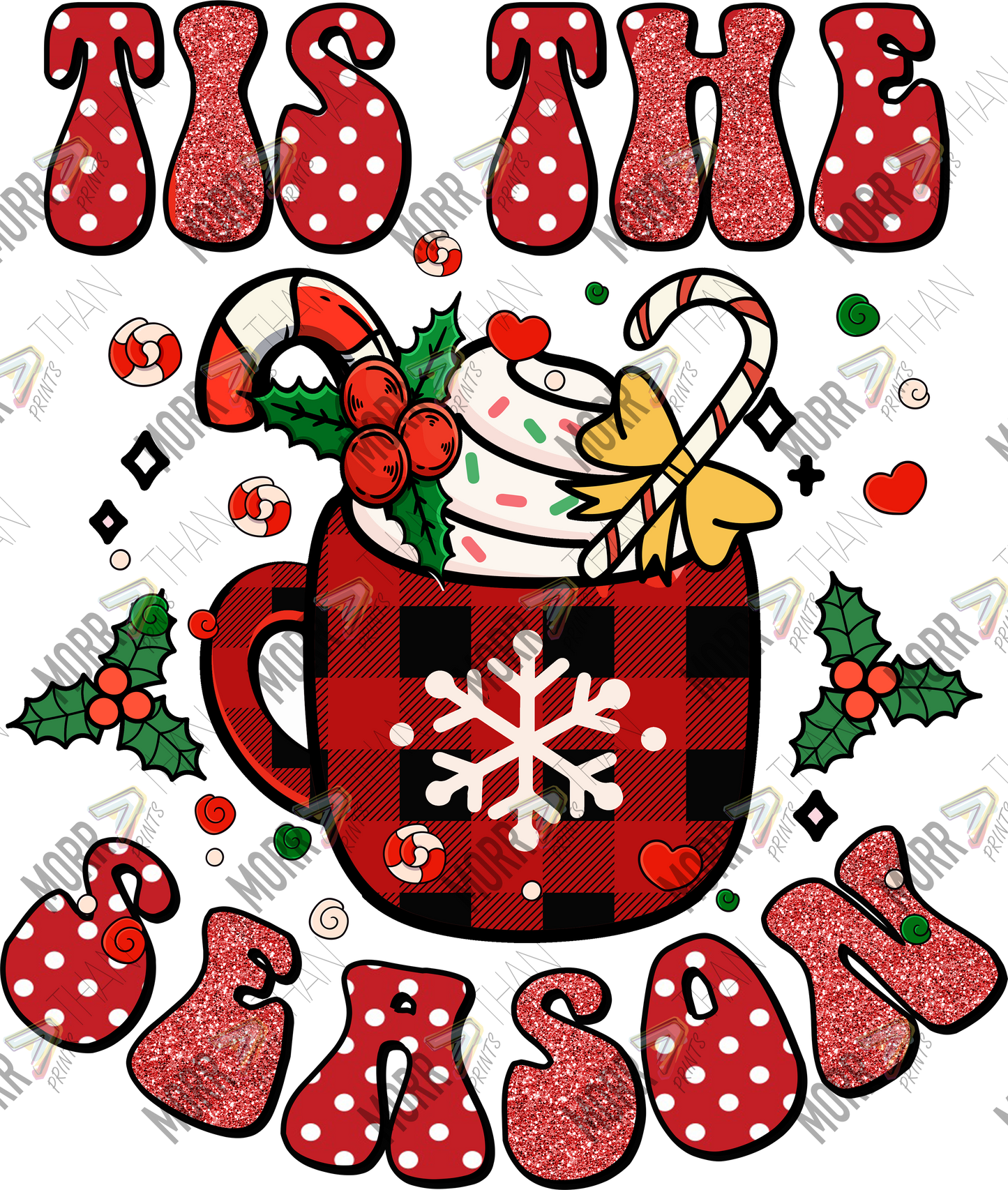 Tis the Season Plaid Mug