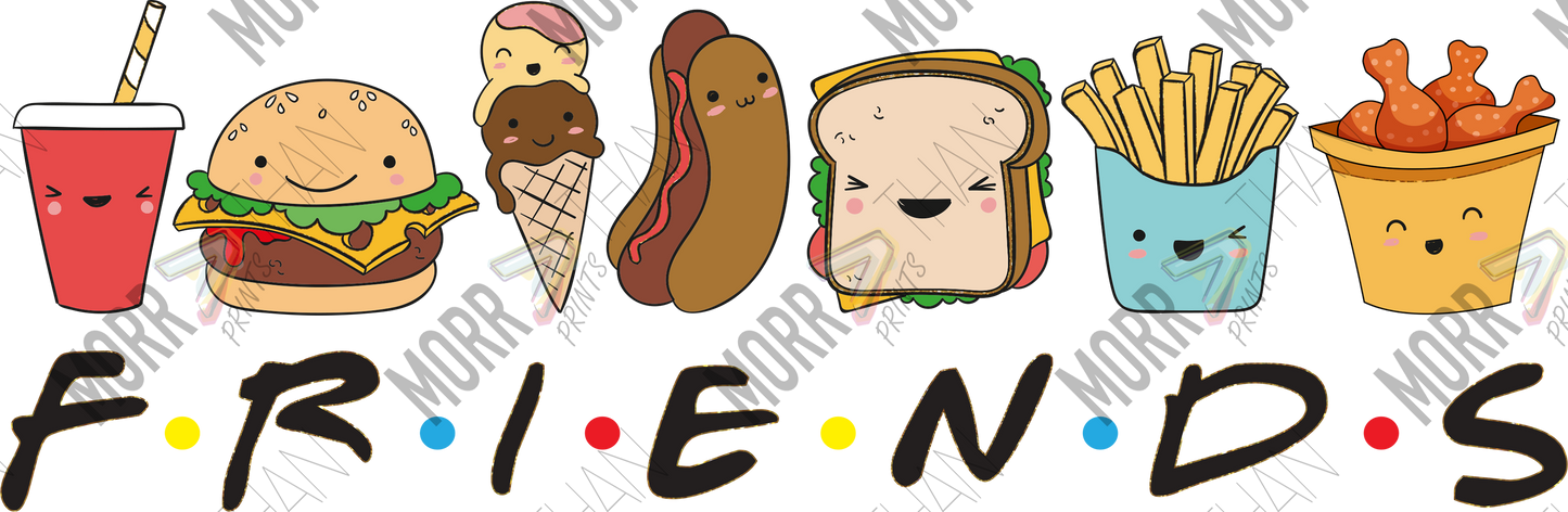 Food Friends DTF Print