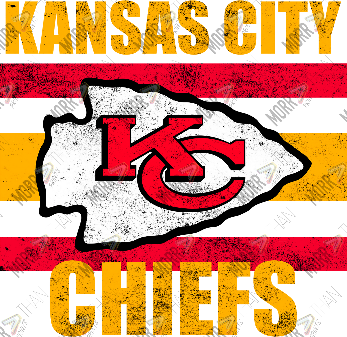 KC Chiefs Football DTF Print