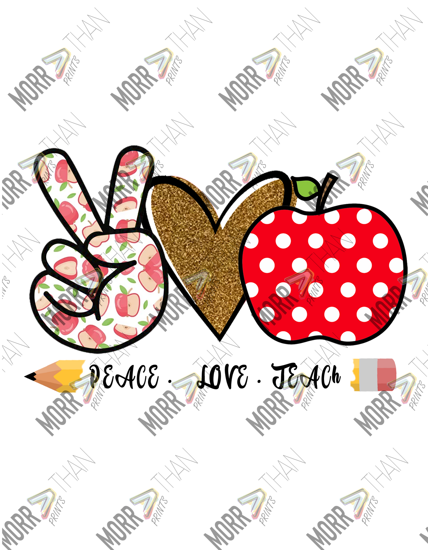 Peace Love and Teach Apple