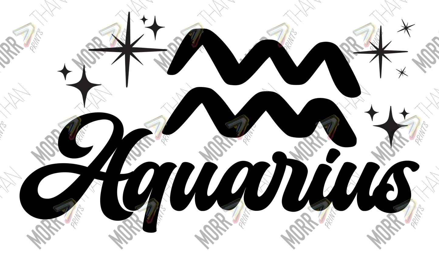 Aquarius Cursive Symbol