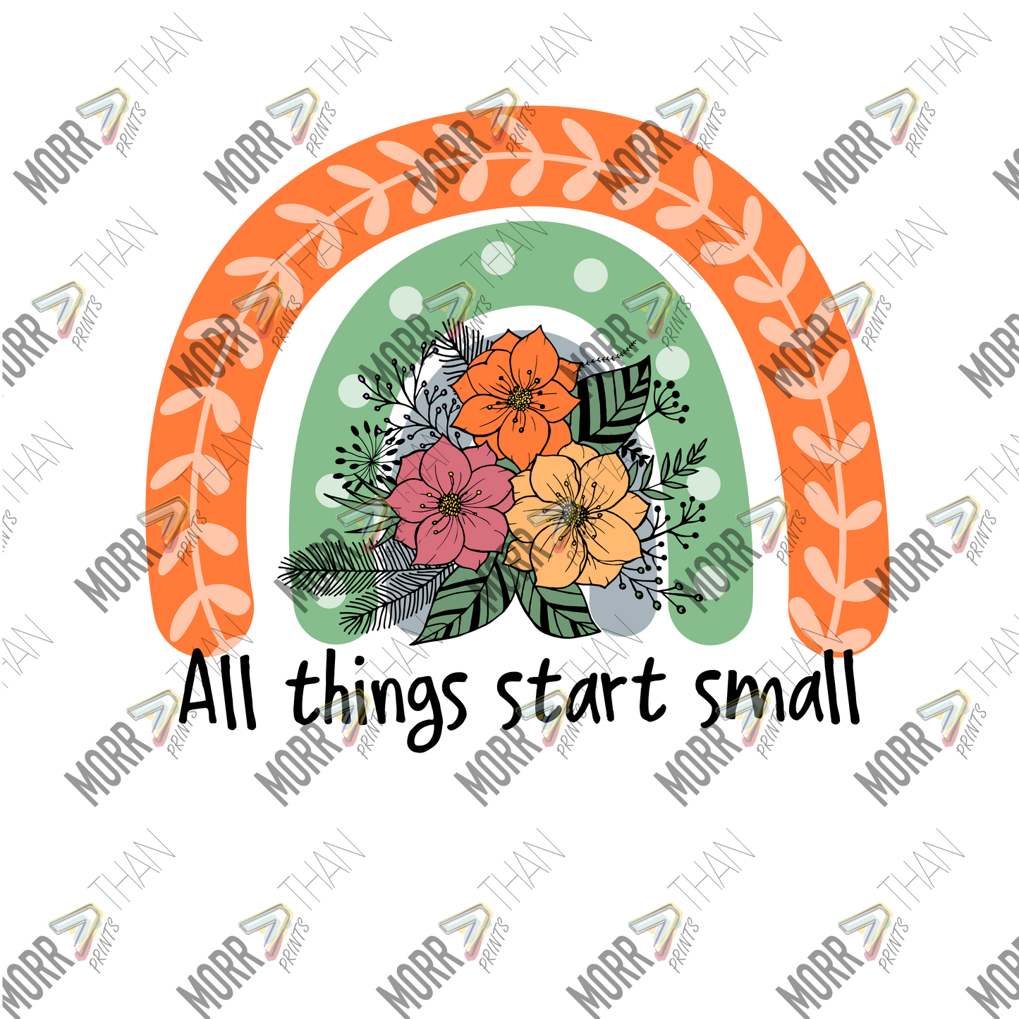 All Things Start Small Orange Arches