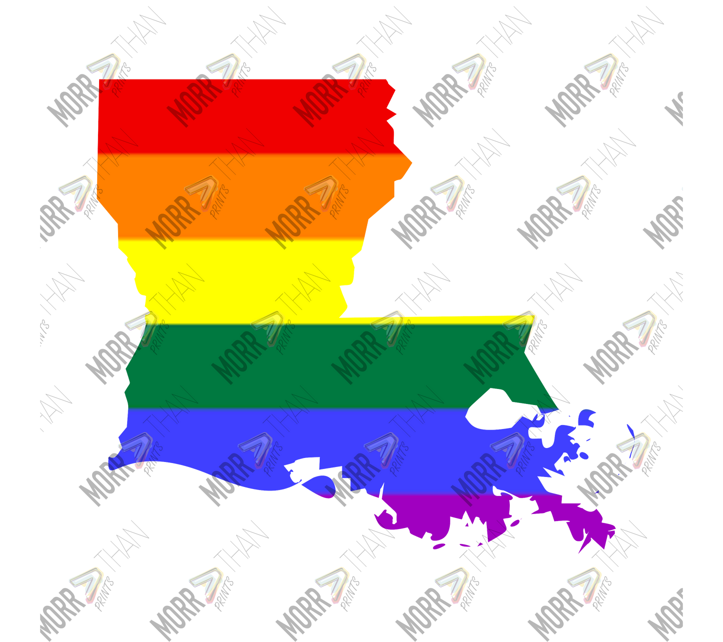 Louisiana Pride State Outline