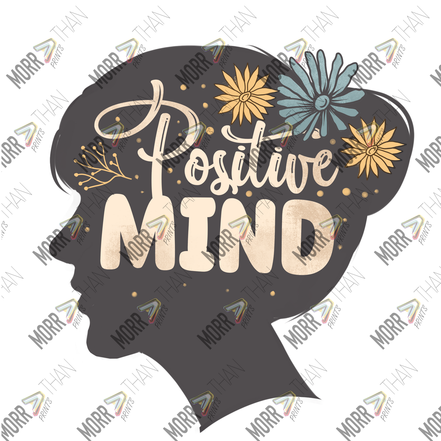 Positive Mind Head Outline