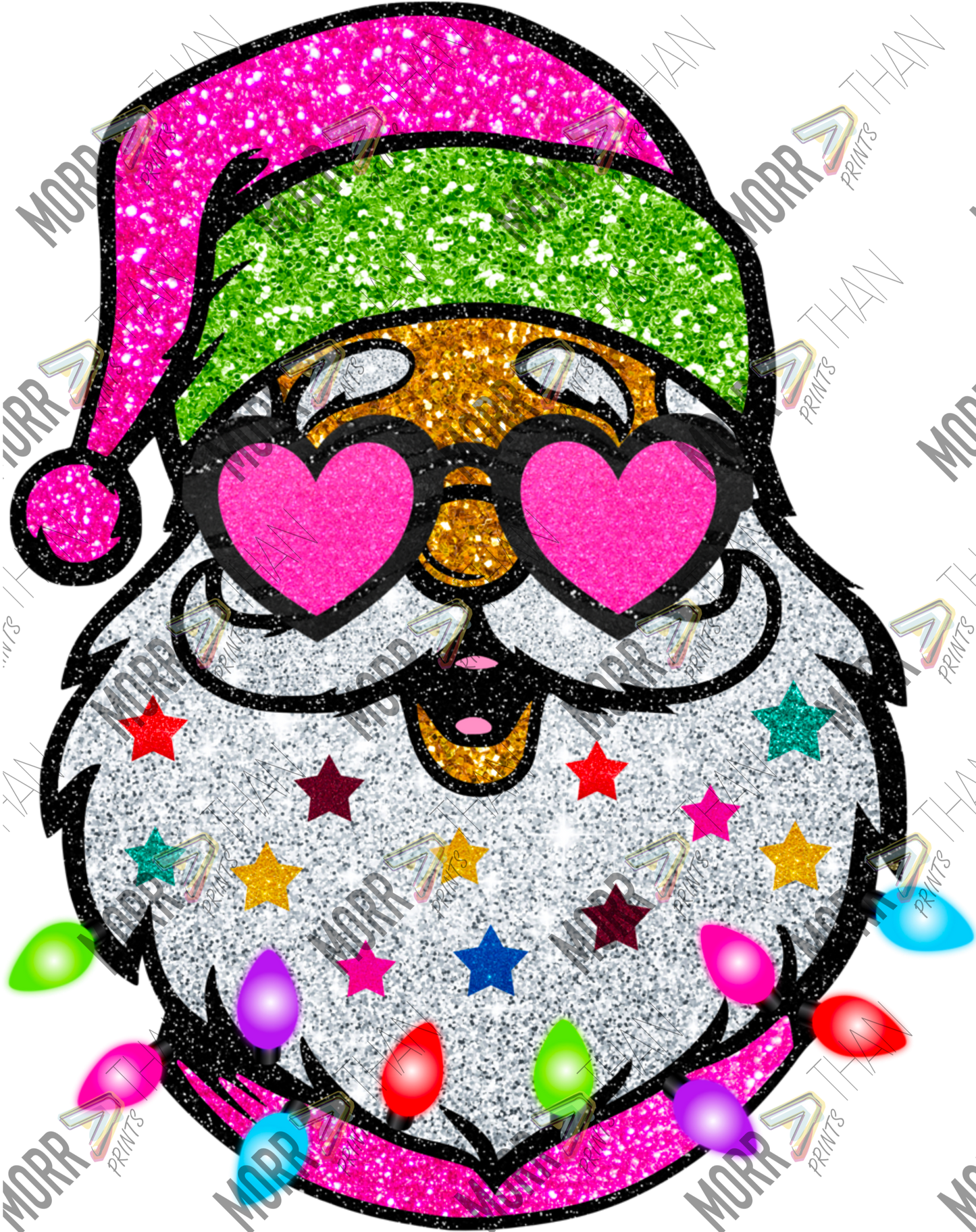 Glitter Pink Santa