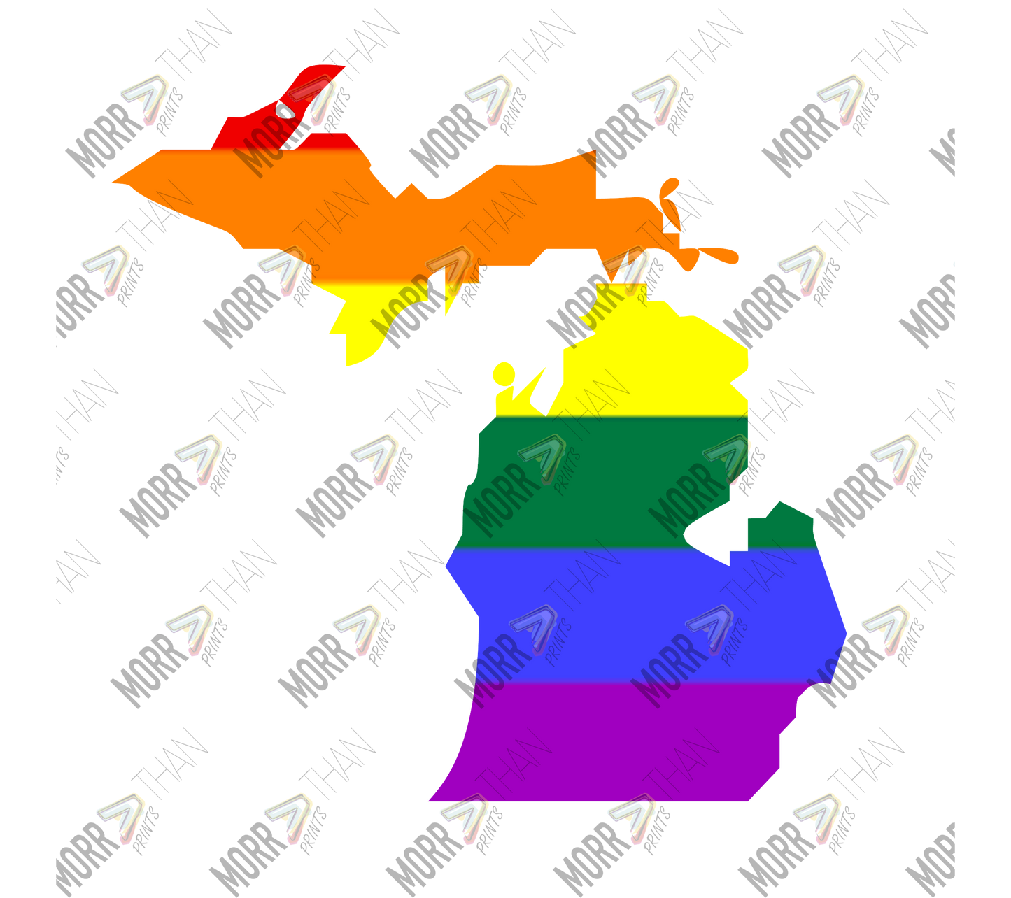 Michigan Pride State Outline