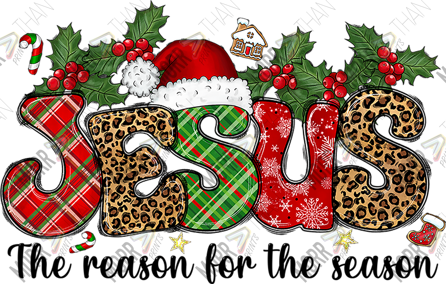 Jesus Reason Christmas DTF Print