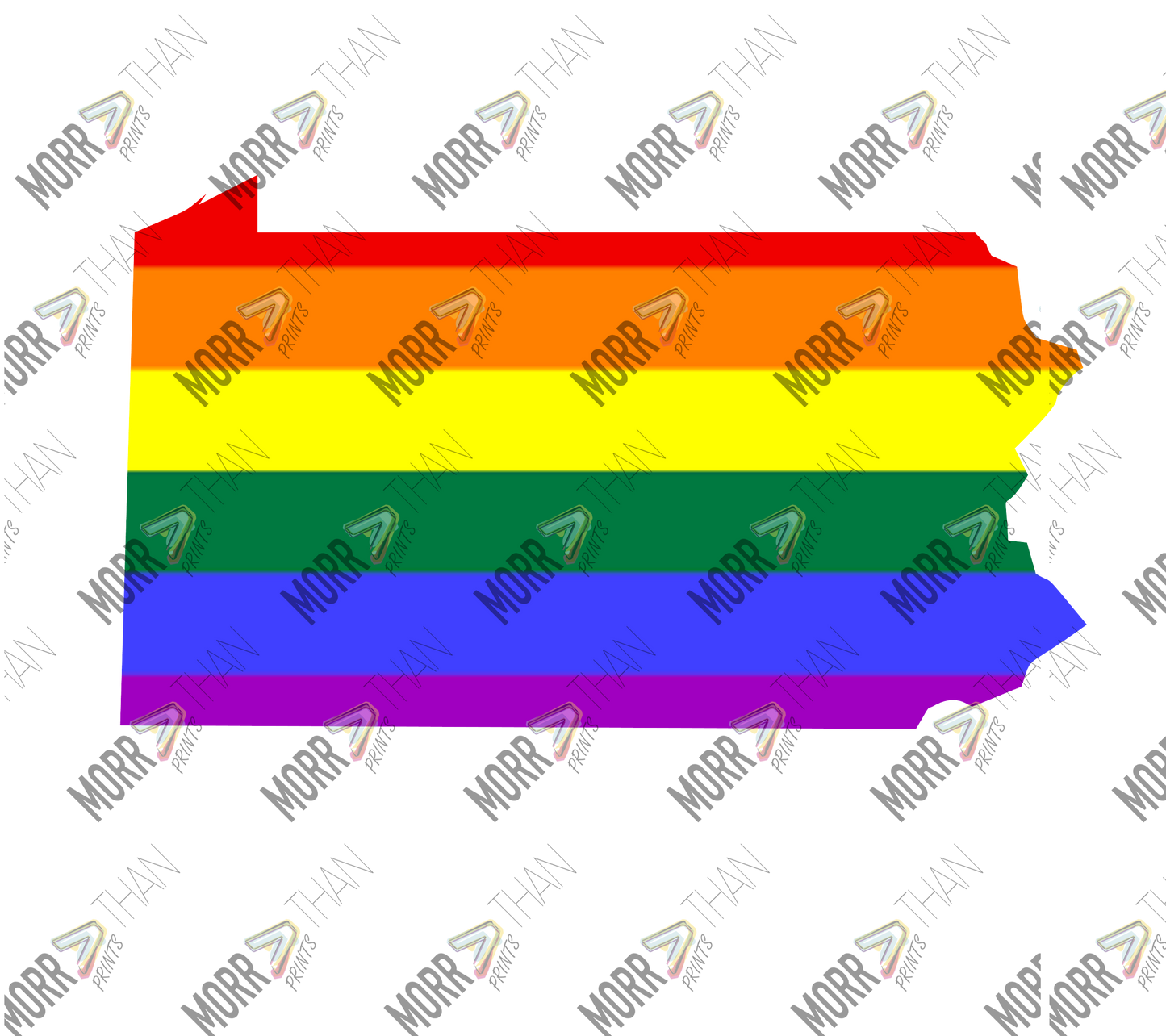 Pennsylvania Pride State Outline