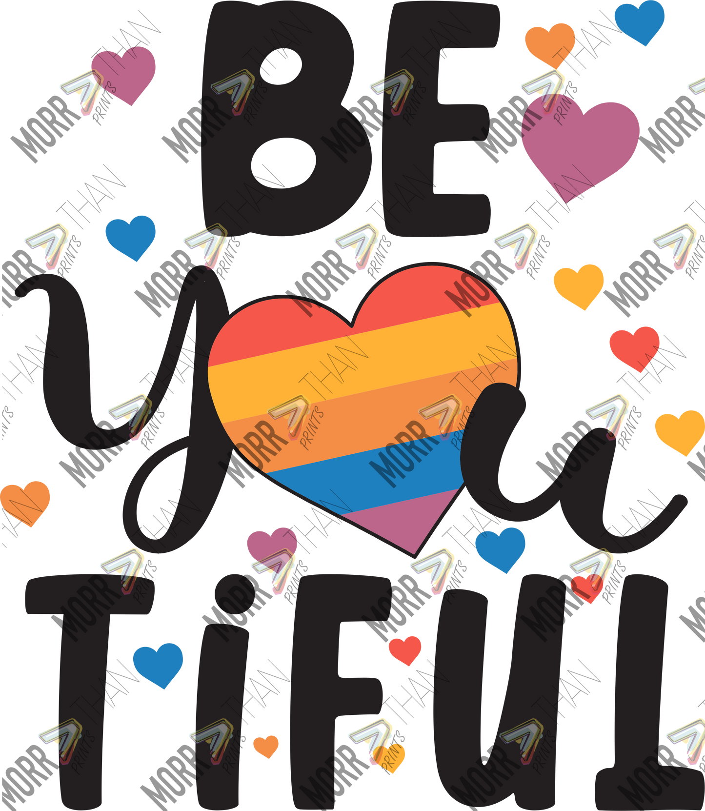 Be-You-Tiful Rainbow Heart