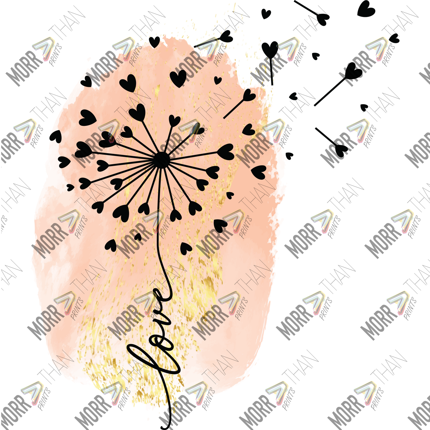Love Dandelion Wishing Flower