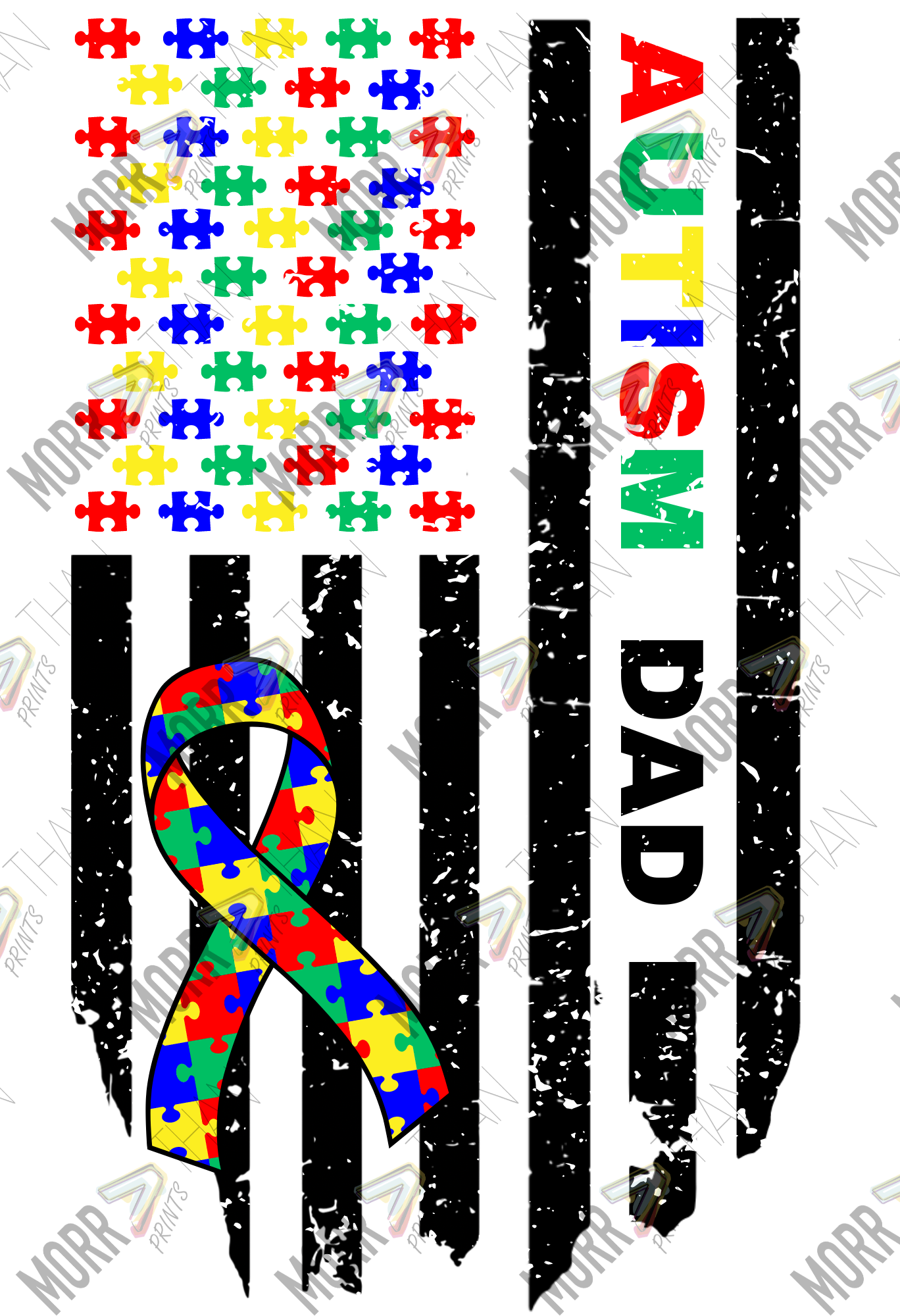 Autism Dad Flag