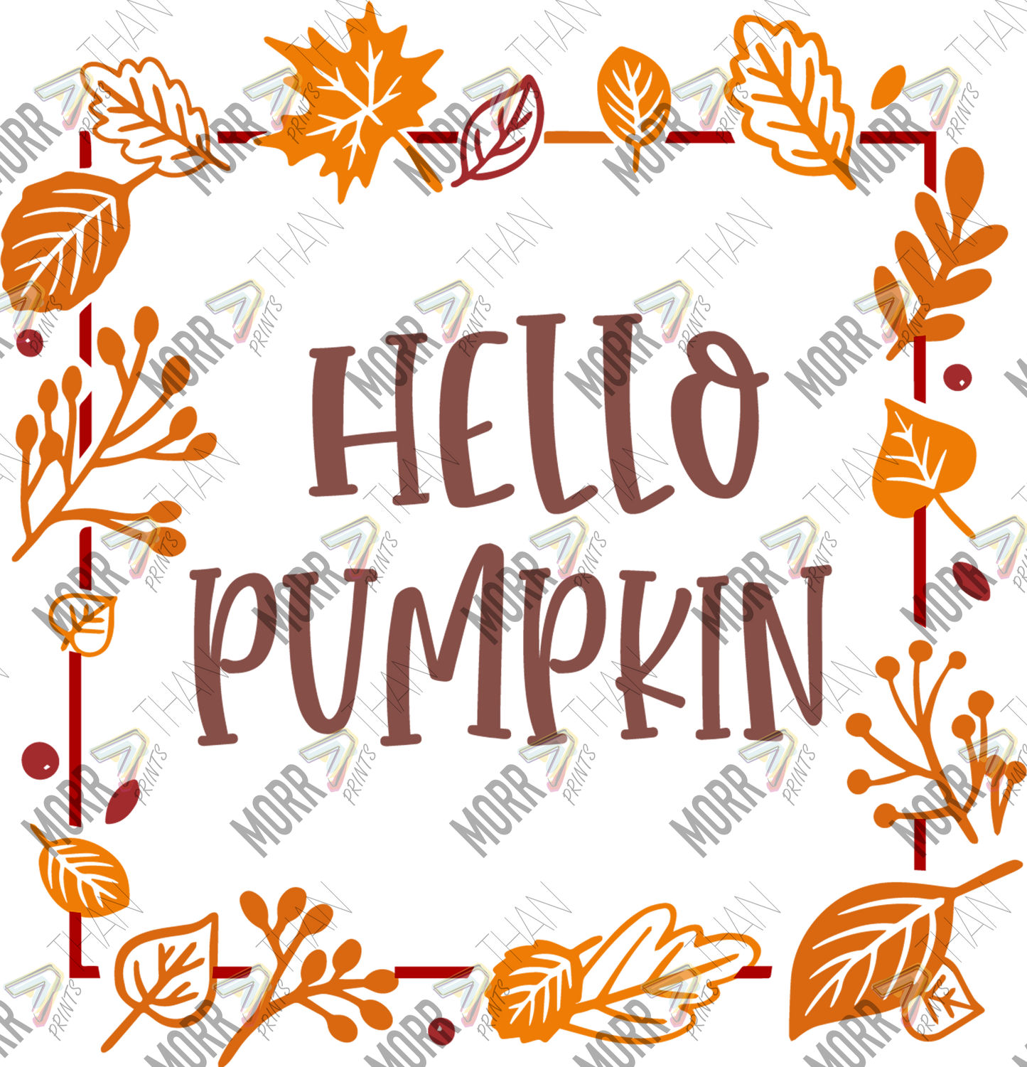 Hello Pumpkin Framed DTF Print