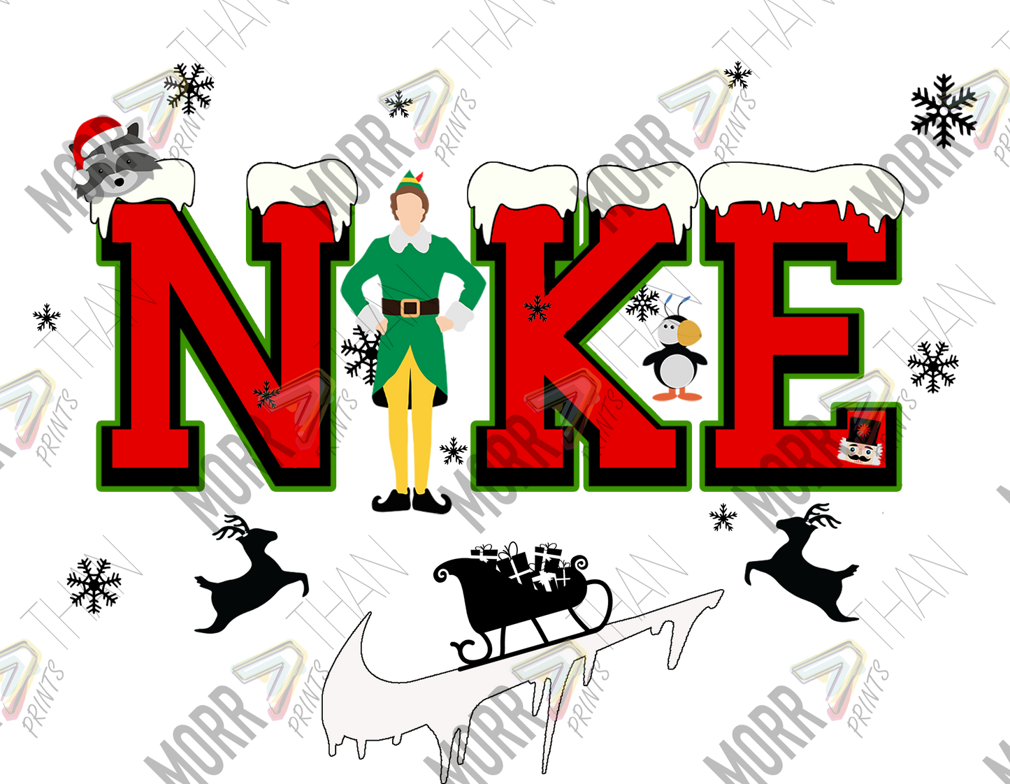Elf Nike DTF Print
