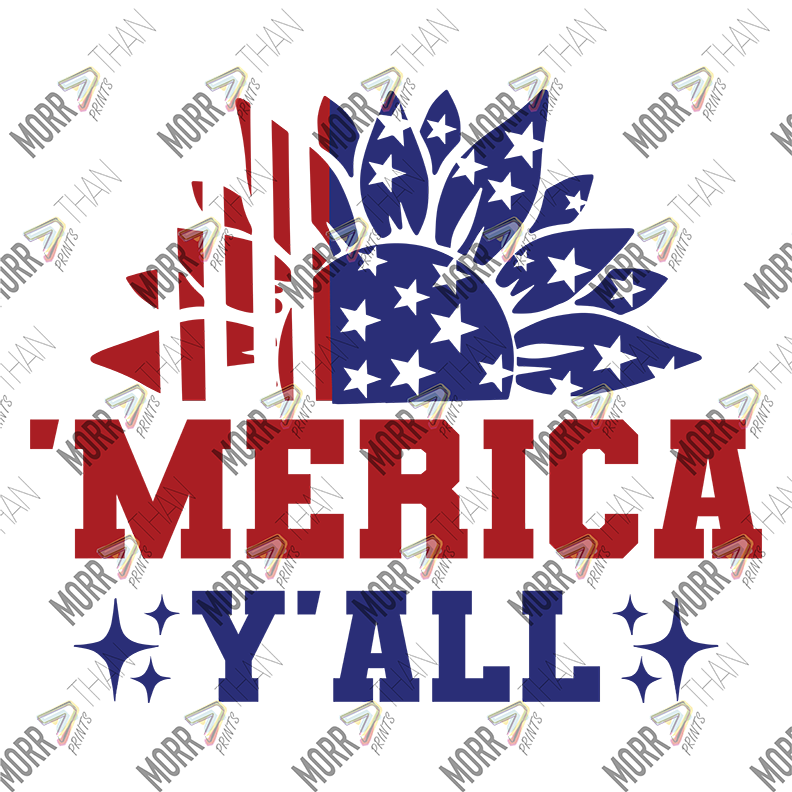 Merica Y'all Flag Flower
