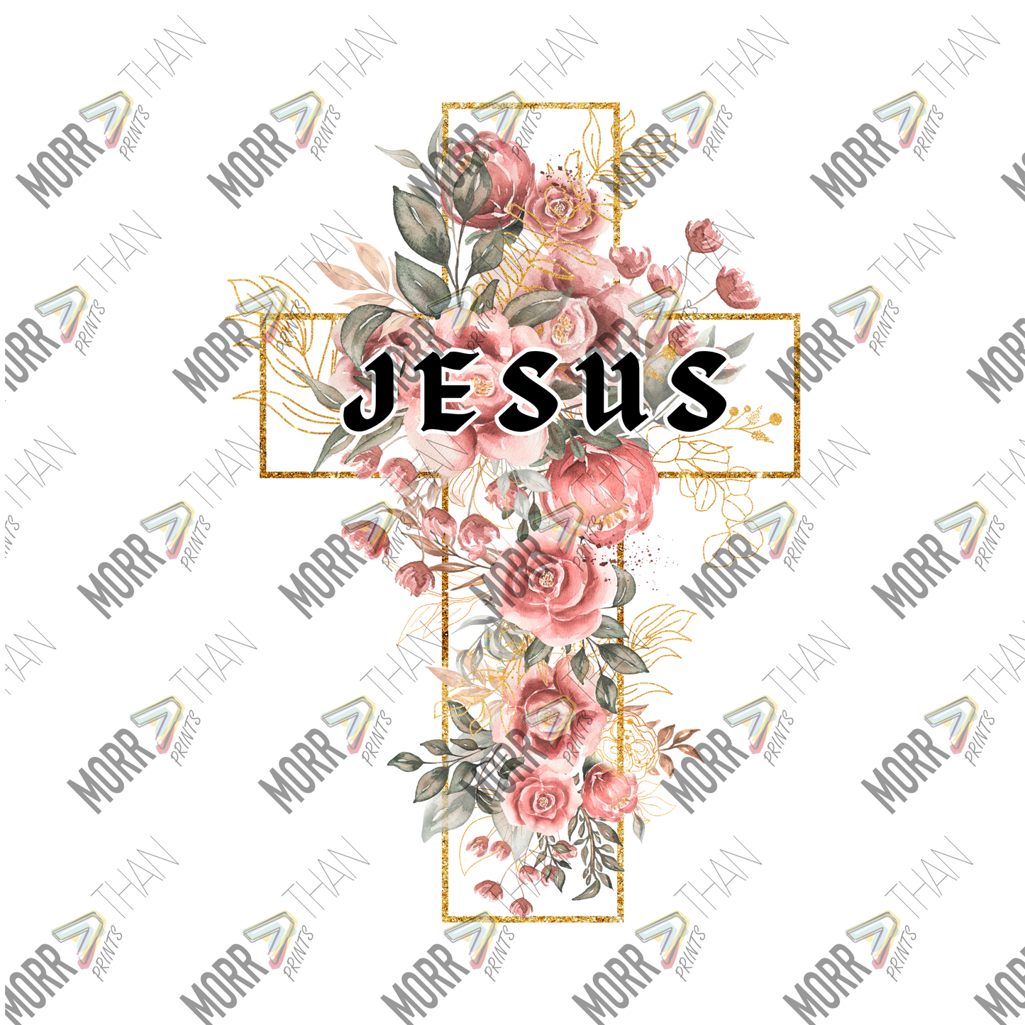 Jesus Floral Cross