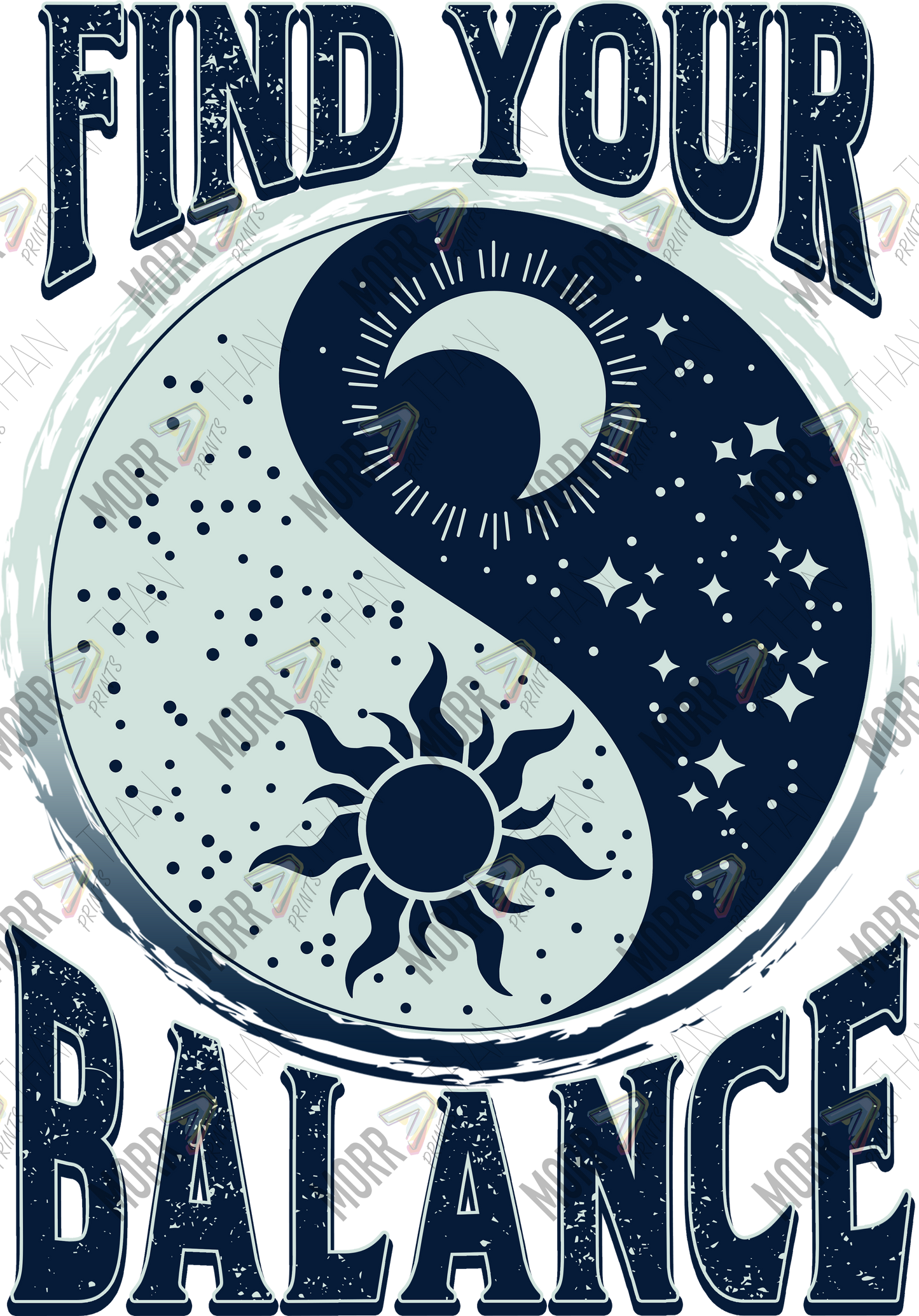 Find Your Balance Yin and Yang DTF Print