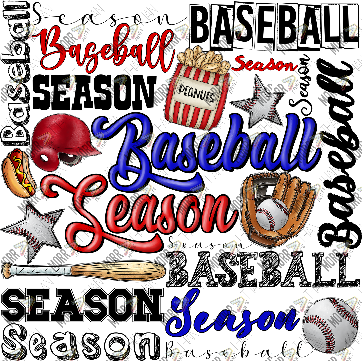 Baseball Season Collage