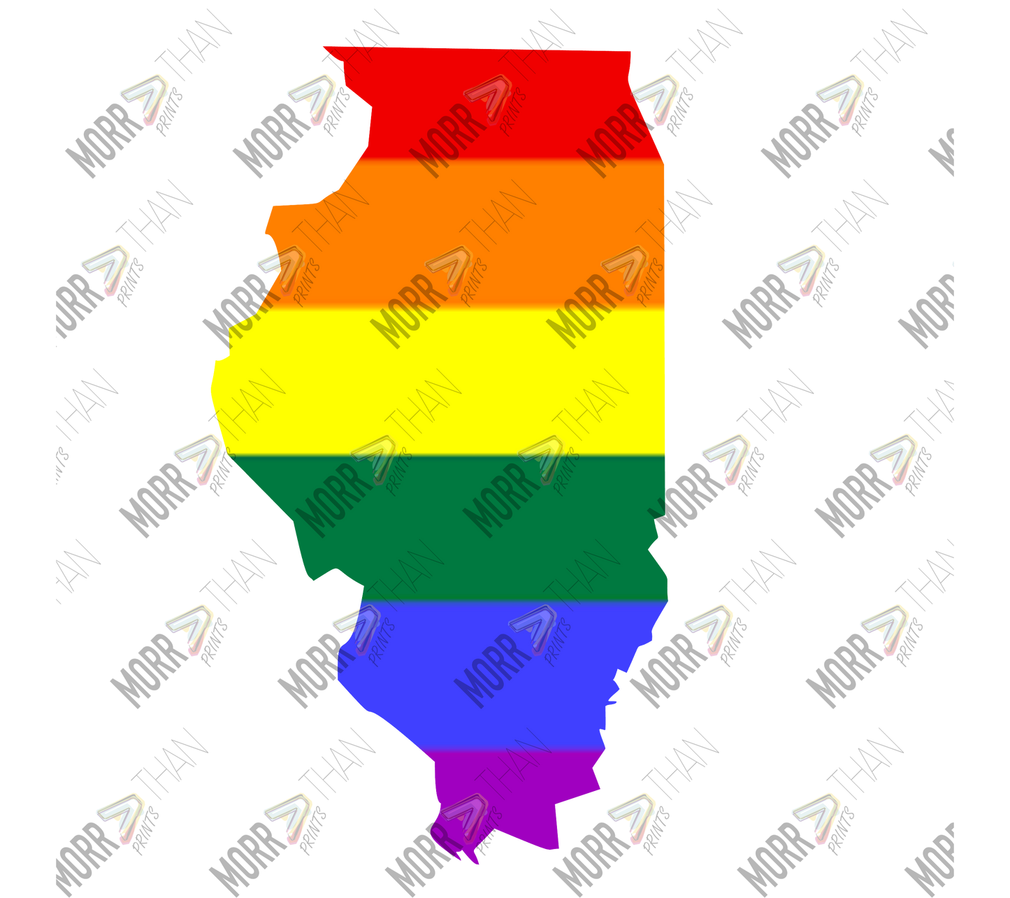 Illinois Pride State Outline