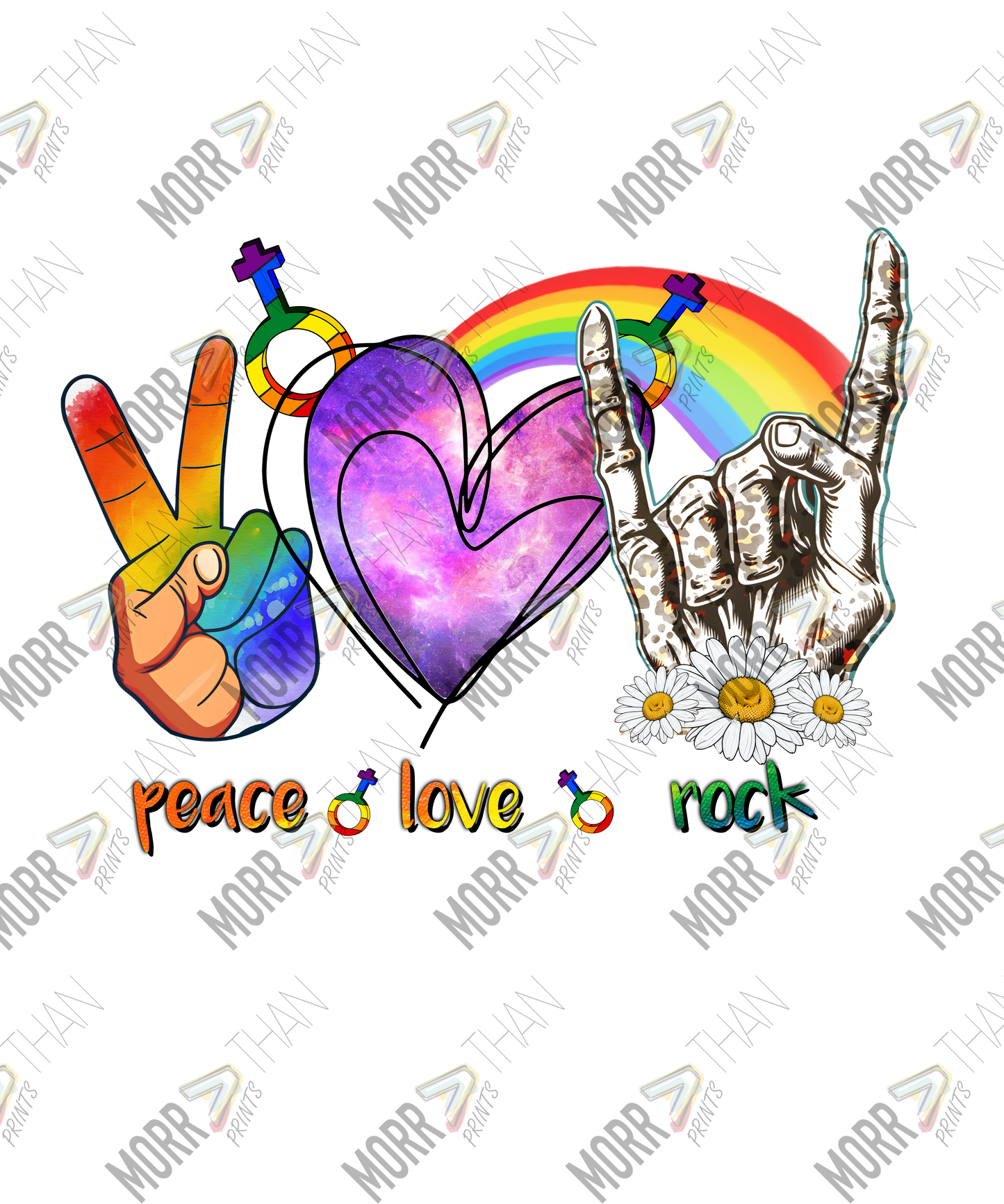 Peace Love and Rock Hand