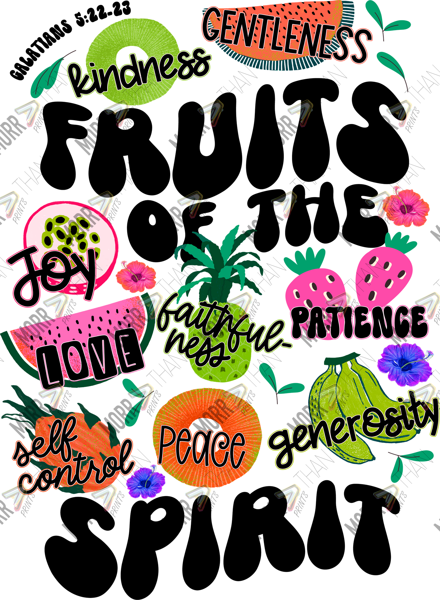 Fruits of the Spirit DTF Print