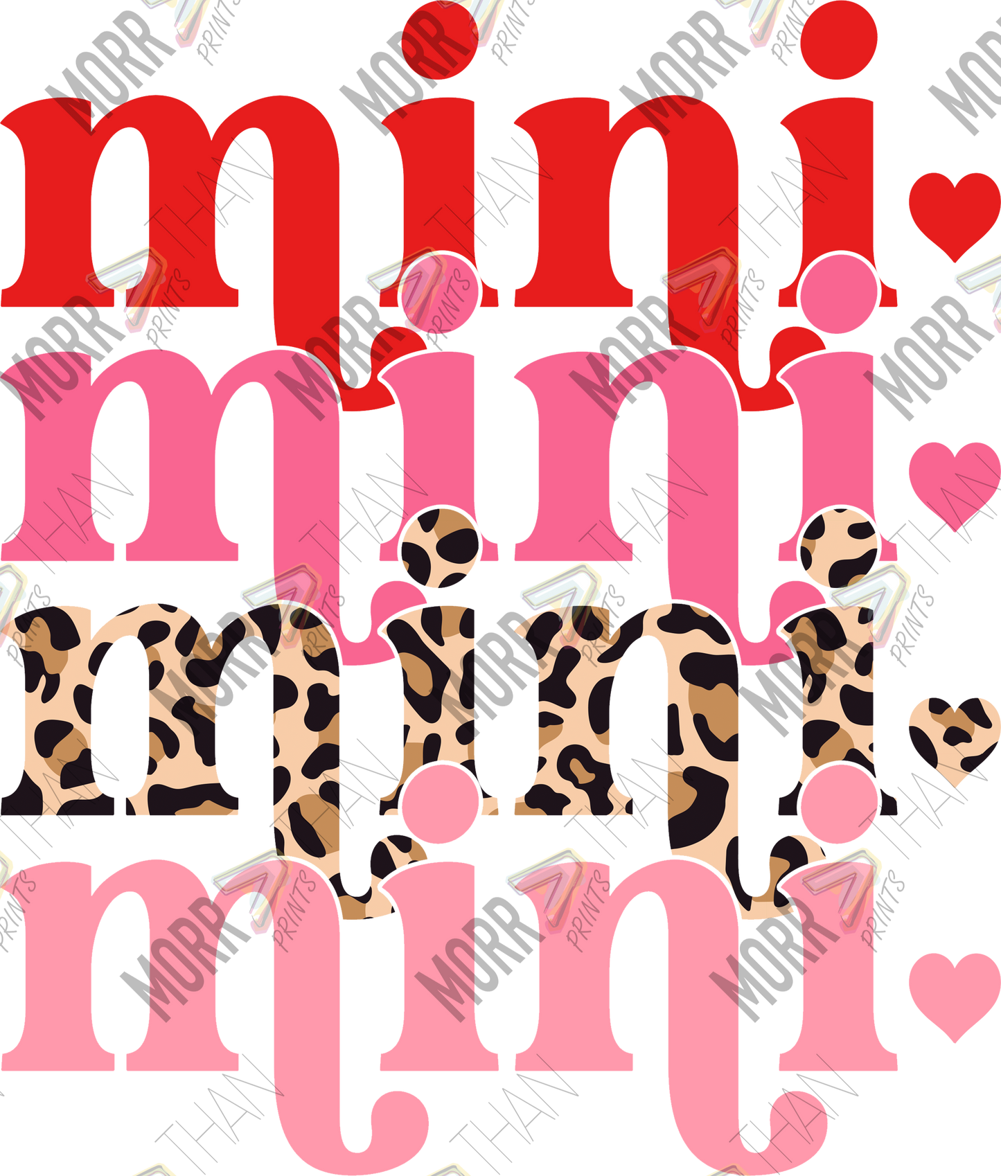 Valentines Mini DTF Print