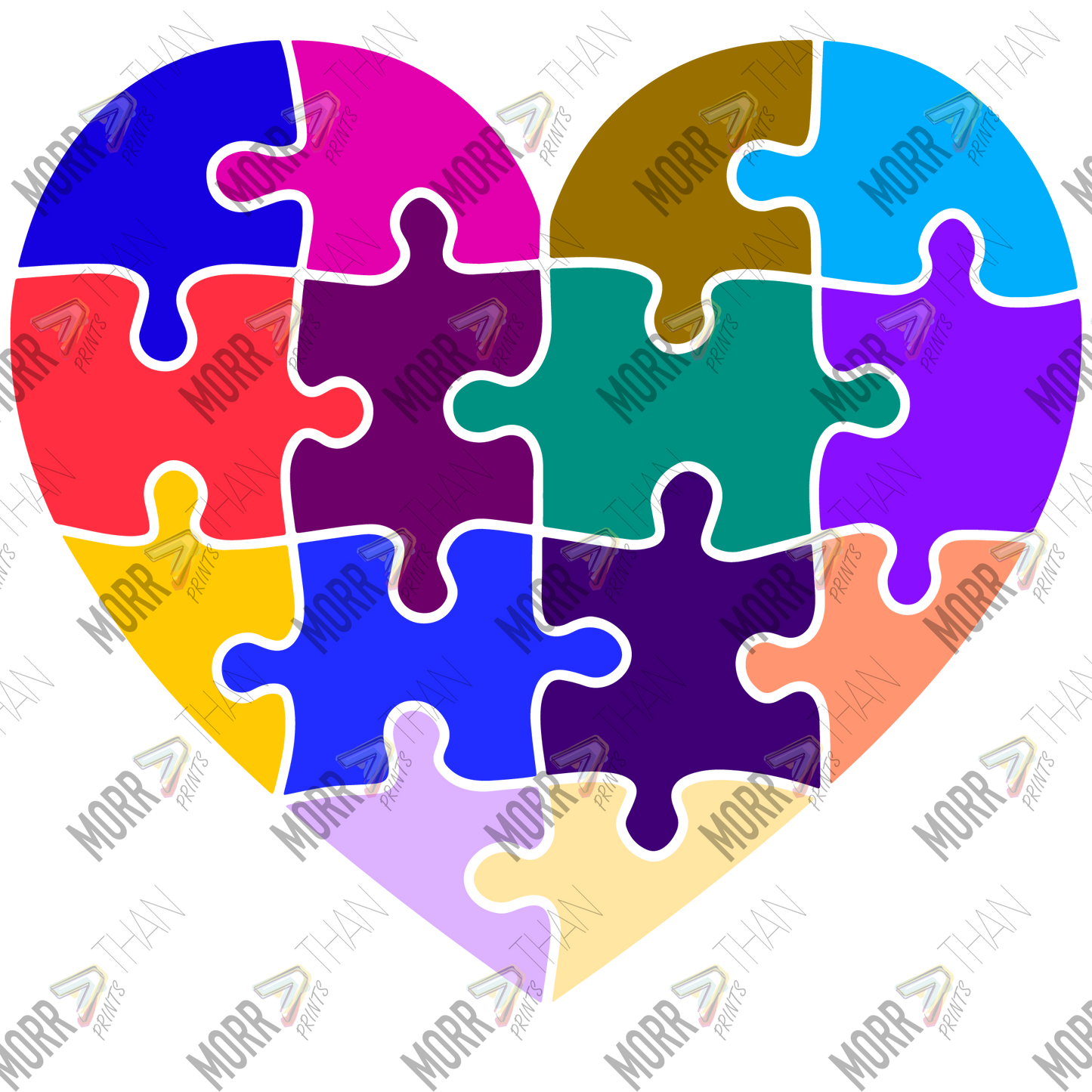 Pride Puzzle Heart
