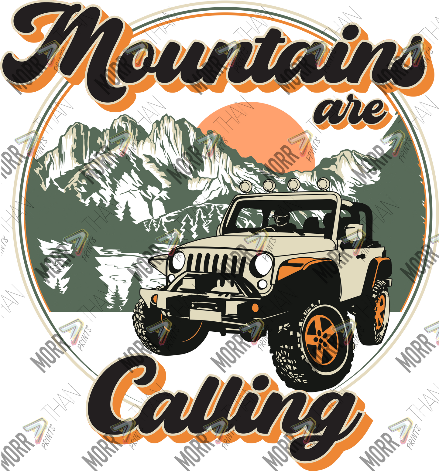 Mountains Are Calling Shadow Jeep