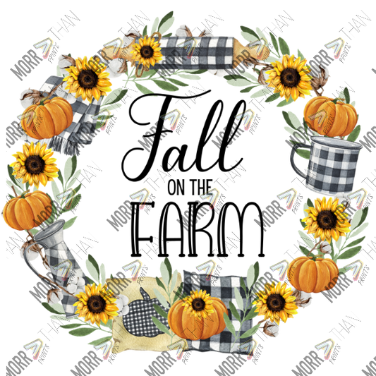 Fall On The Farm Sunflower Wreath