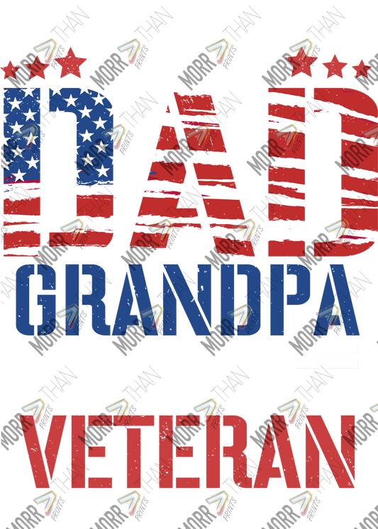 Dad Grandpa and Veteran USA