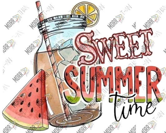 Summer Sweet Time Watermelon Glass Jar