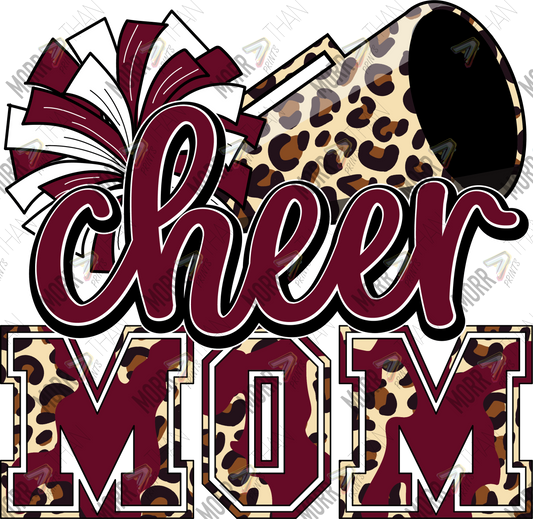 Cheer Mom Maroon DTF Print