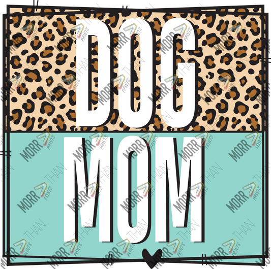 Dog Mom Leopard Print Frame