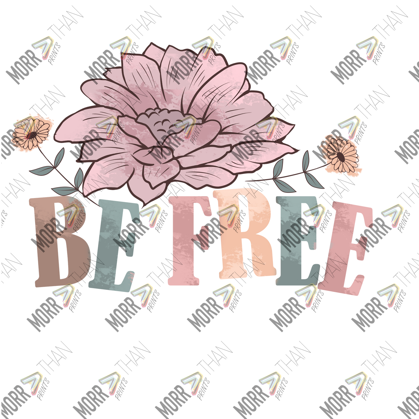 Be Free Stamped Flower